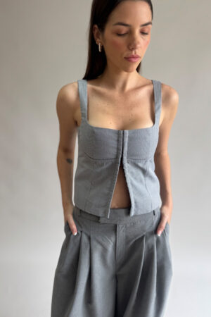 Top Citrino Gris